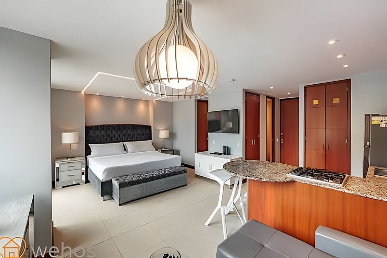Stylish 1BR • AC • Pool & Gym • Provenza Area