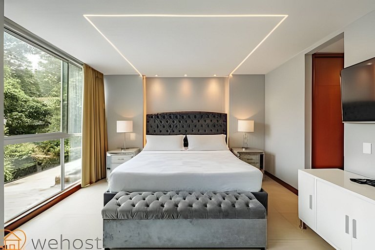 Stylish 1BR • AC • Pool & Gym • Provenza Area