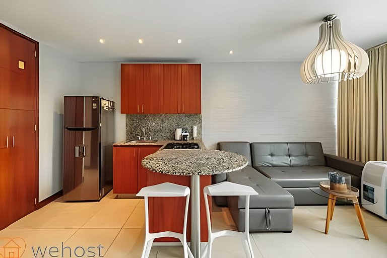 Stylish 1BR • AC • Pool & Gym • Provenza Area