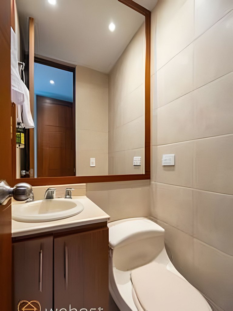 Stylish 1BR • AC • Pool & Gym • Provenza Area
