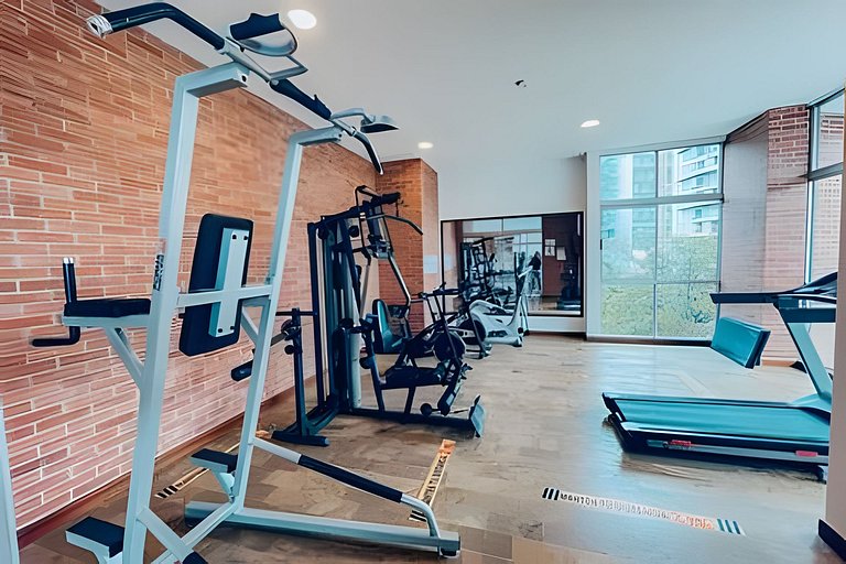 Stylish 1BR • AC • Pool & Gym • Provenza Area