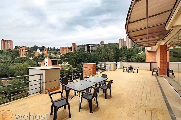 Stylish 1BR • AC • Pool & Gym • Provenza Area