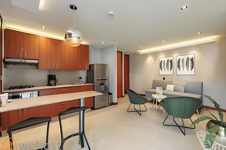 Elegant 1BR • Skyline View • Pool • Gym • Provenza