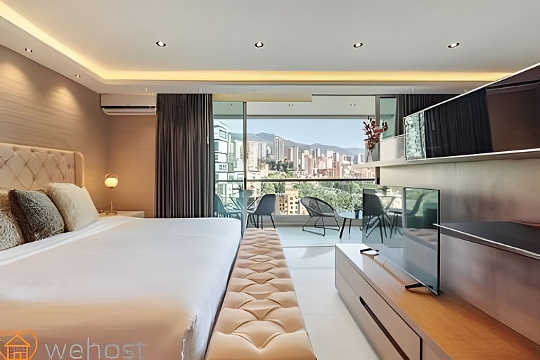 Elegant 1BR • Skyline View • Pool • Gym • Provenza