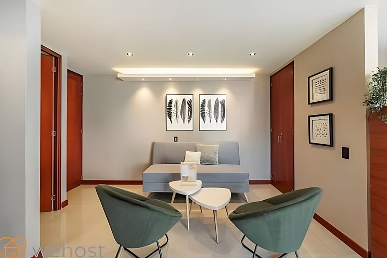 Elegant 1BR • Skyline View • Pool • Gym • Provenza